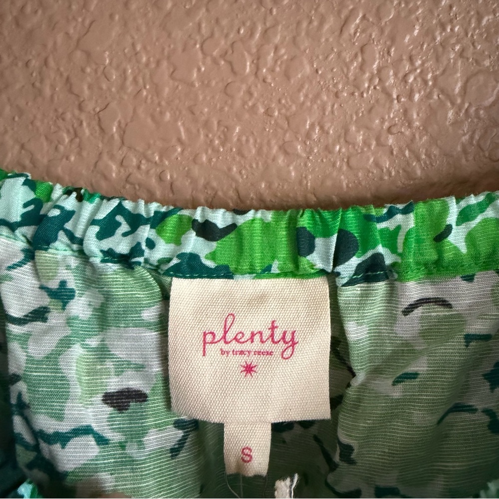 Anthropologie Plenty Green Python Print Romper wi… - image 5